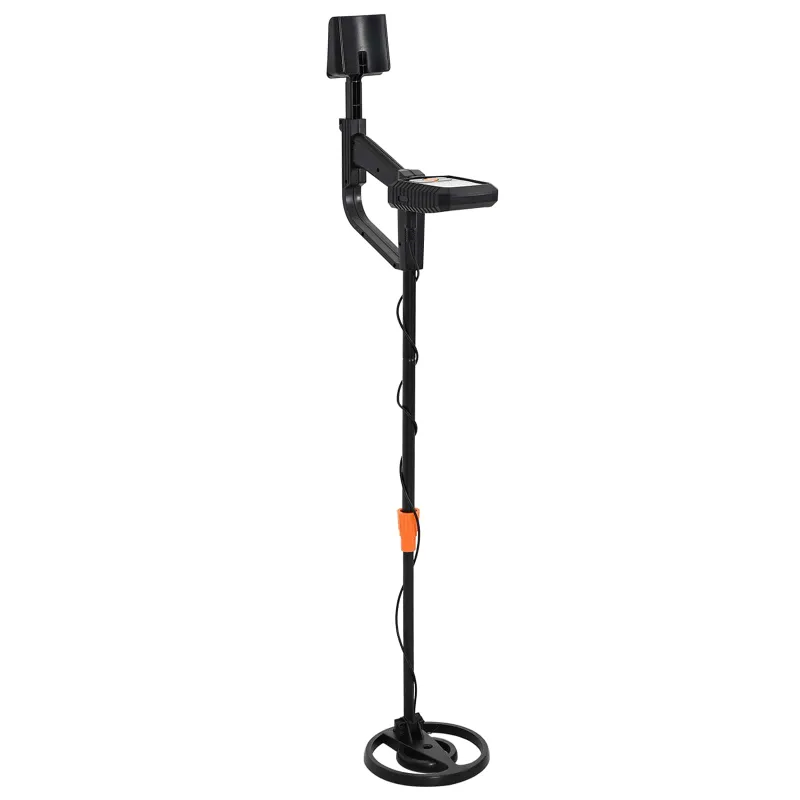 Metalo detektorius su LCD ekranu 3 modeliai 19 cm ritė Juodas
