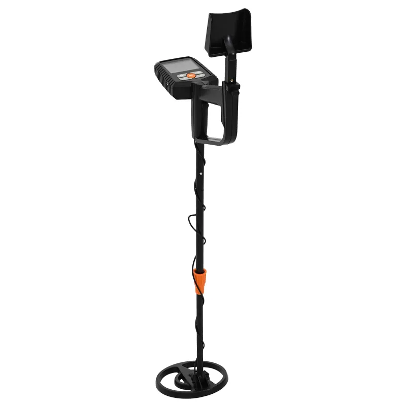 Metalo detektorius su LCD ekranu 3 modeliai 19 cm ritė Juodas