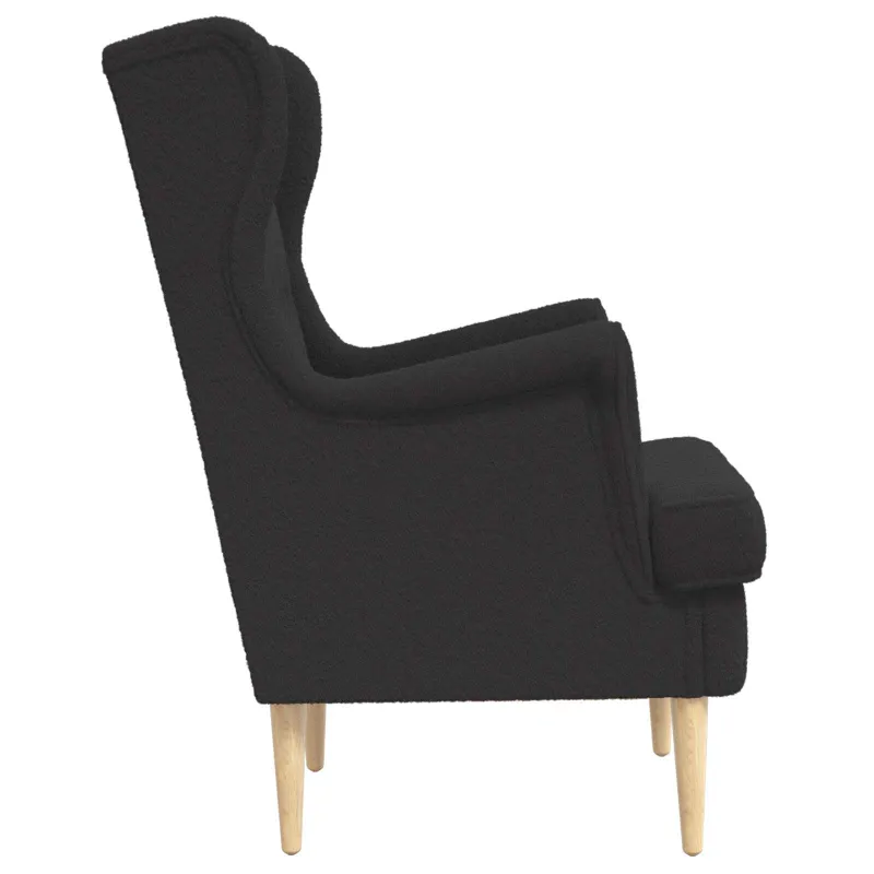 Krėslas Juoda Bouclé
