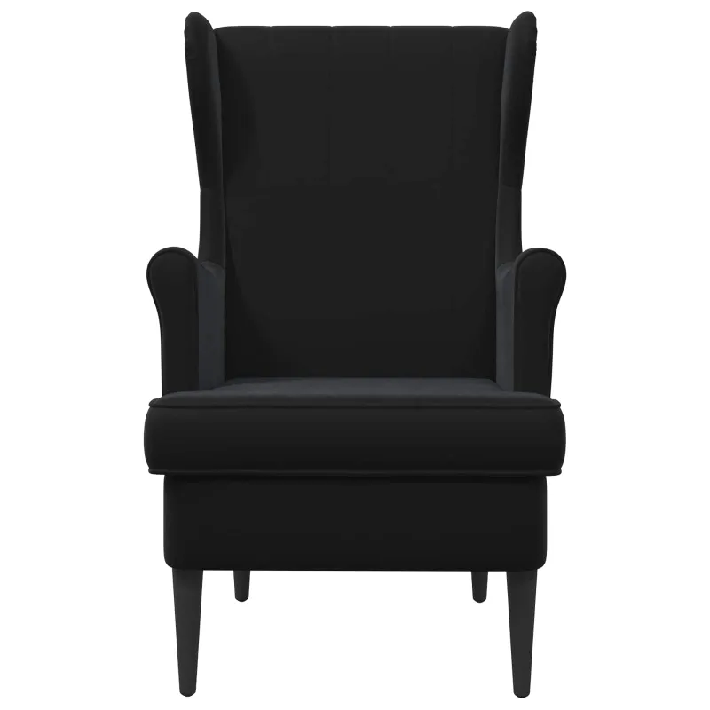 Krėslas Juoda Aksomas