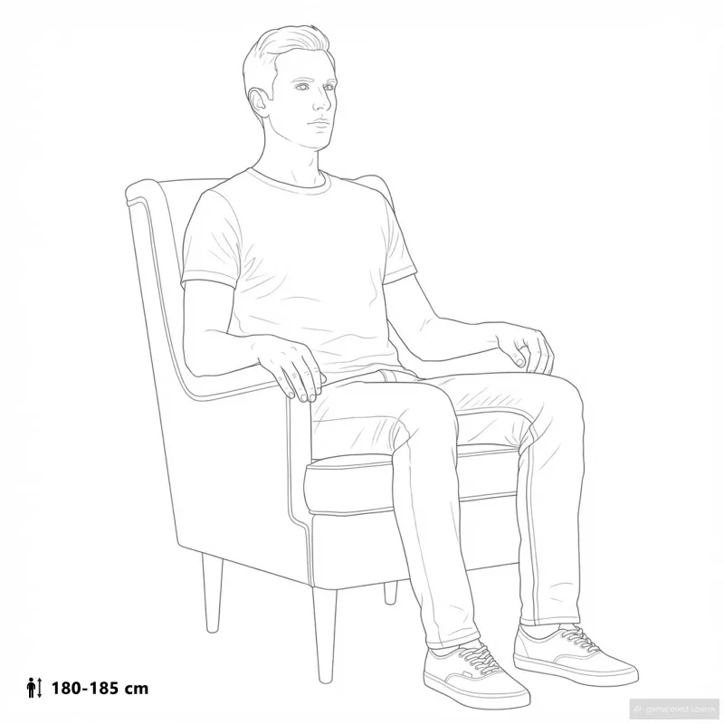 Krėslas Juoda Audinys