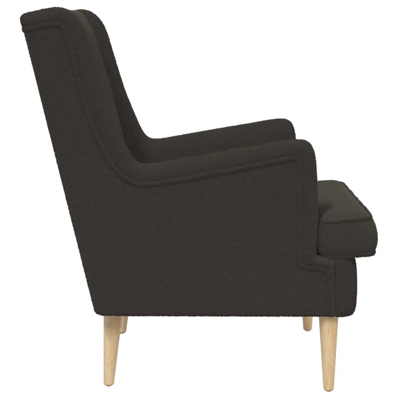 Krėslas Juoda Bouclé