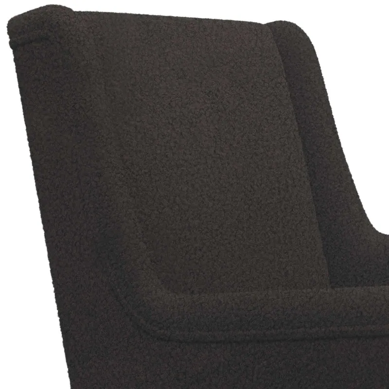 Krėslas Juoda Bouclé