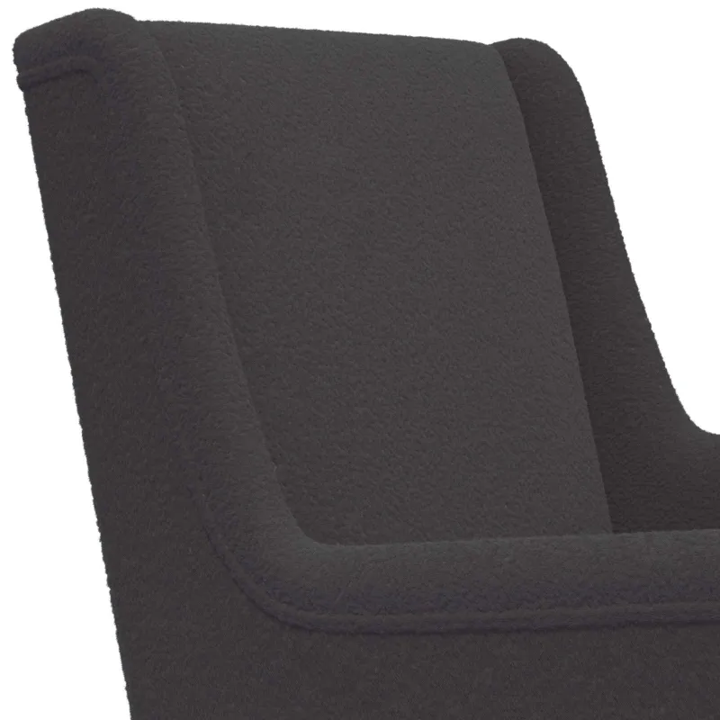 Supamasis krėslas Tamsiai pilka 62 x 80 x 85 cm Bouclé