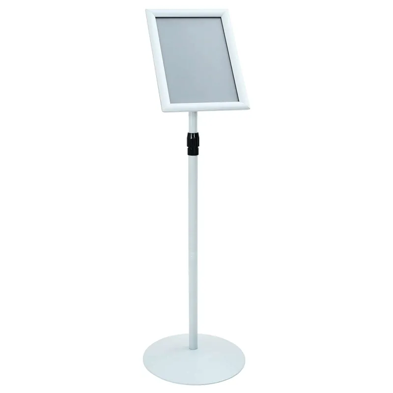 Pedestalo plakato stovas Sidabro 33 x 33 x 126 cm
