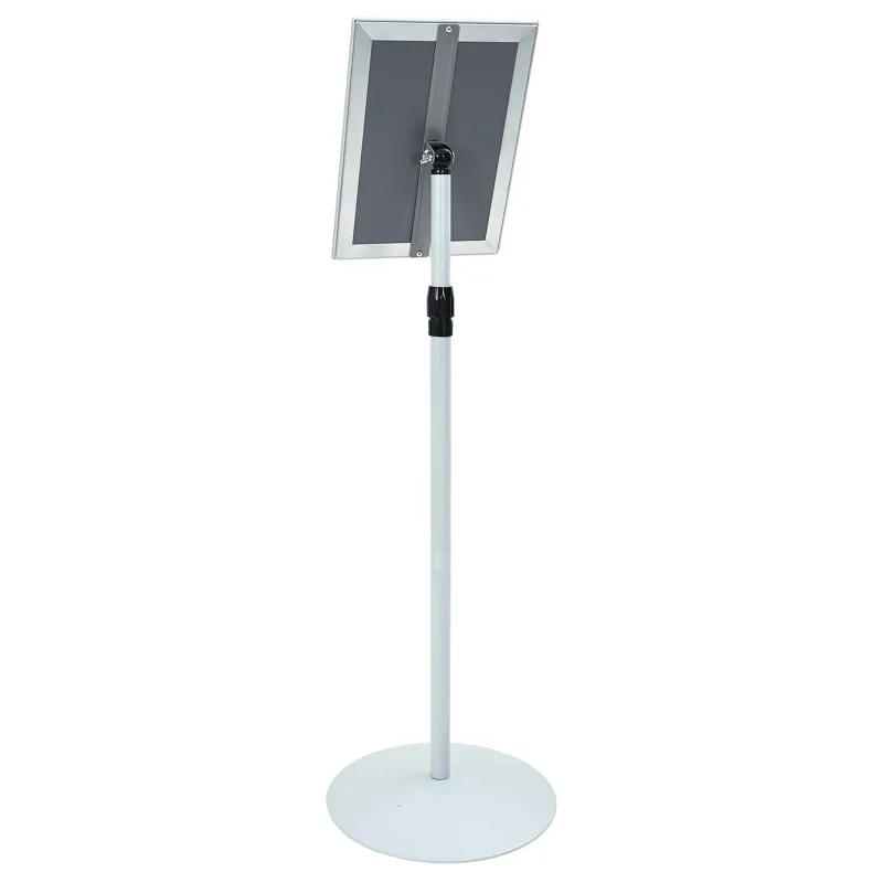 Pedestalo plakato stovas Sidabro 33 x 33 x 126 cm
