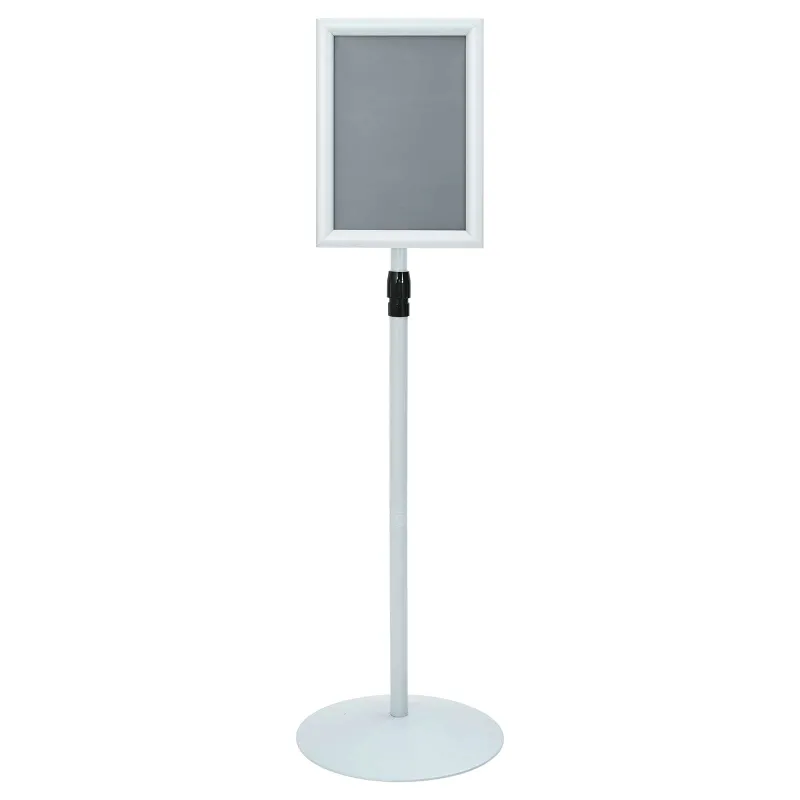 Pedestalo plakato stovas Sidabro 33 x 33 x 123 cm