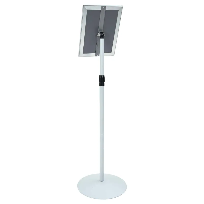 Pedestalo plakato stovas Sidabro 33 x 33 x 123 cm