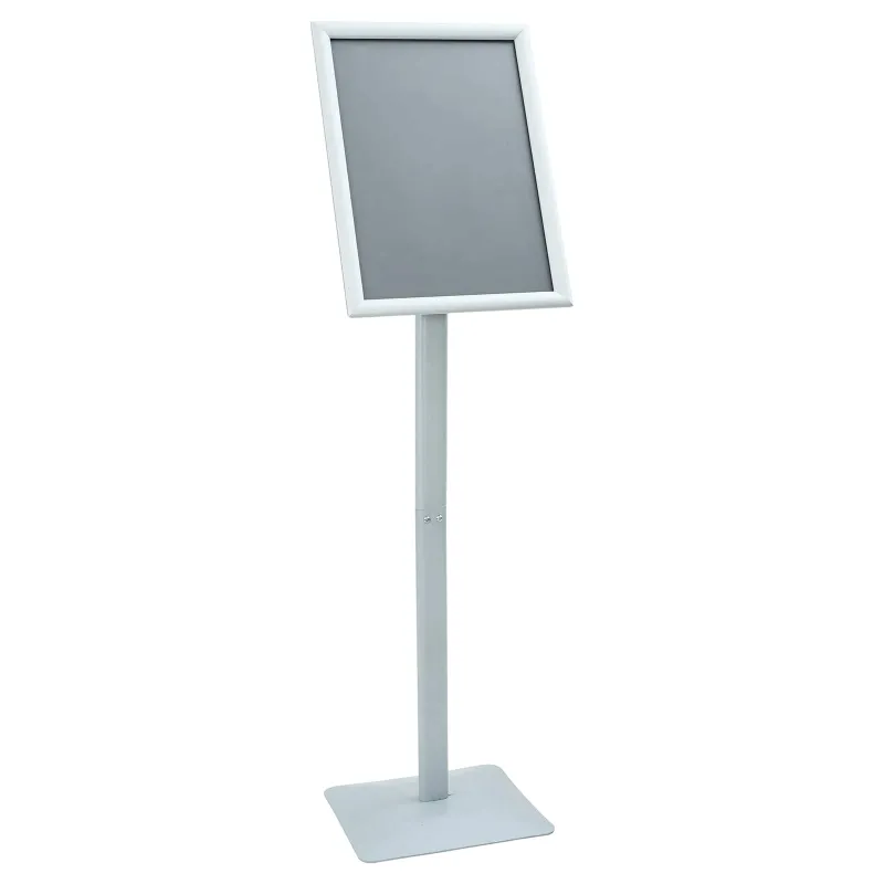 Pedestalo plakato stovas Sidabro 32,5 x 27 x 126 cm
