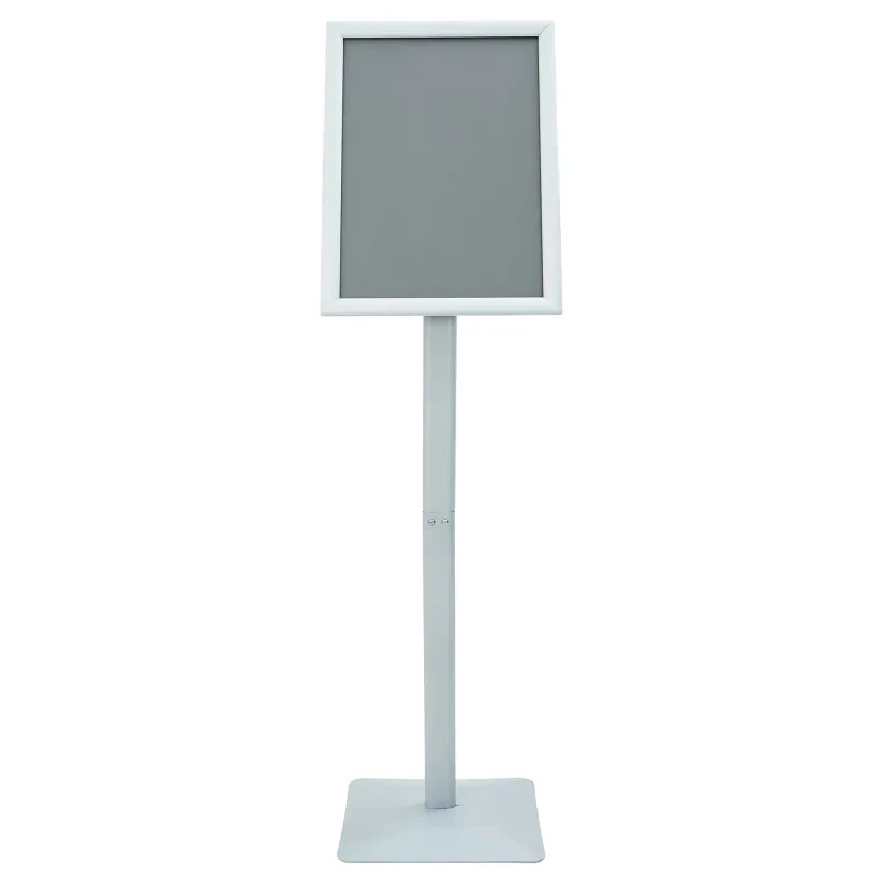Pedestalo plakato stovas Sidabro 32,5 x 27 x 126 cm
