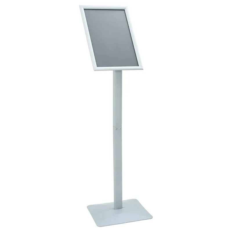 Pedestalo plakato stovas Sidabro 32 x 27 x 119 cm