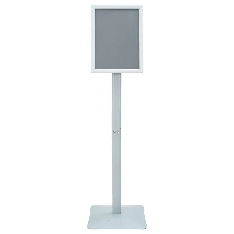 Pedestalo plakato stovas Sidabro 32 x 27 x 119 cm