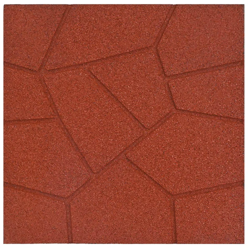 Žingsnių akmuo 6 pcs Raudona 40,5 x 40,5 x 2 cm Guma