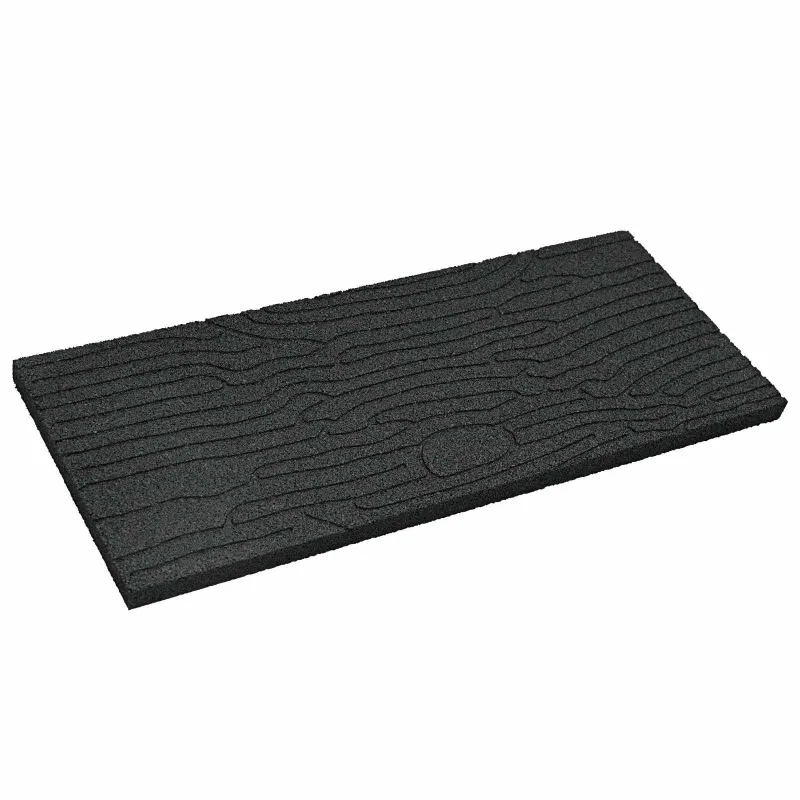 Žingsnių akmuo 6 pcs Juodas 60,5 x 25 x 2 cm Guma