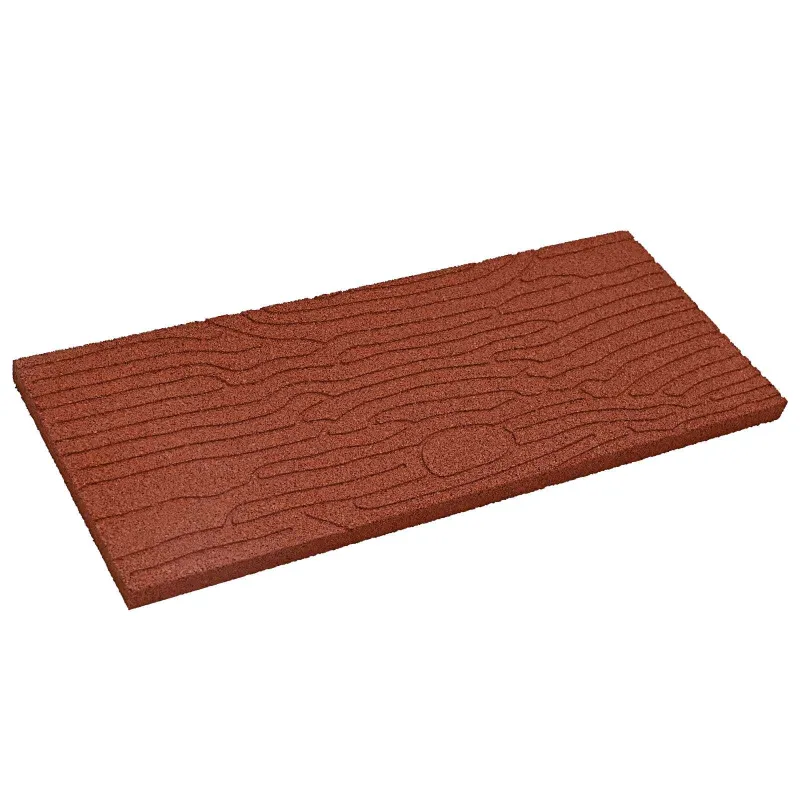 Žingsnių akmuo 6 pcs Raudona 60,5 x 25 x 2 cm Guma