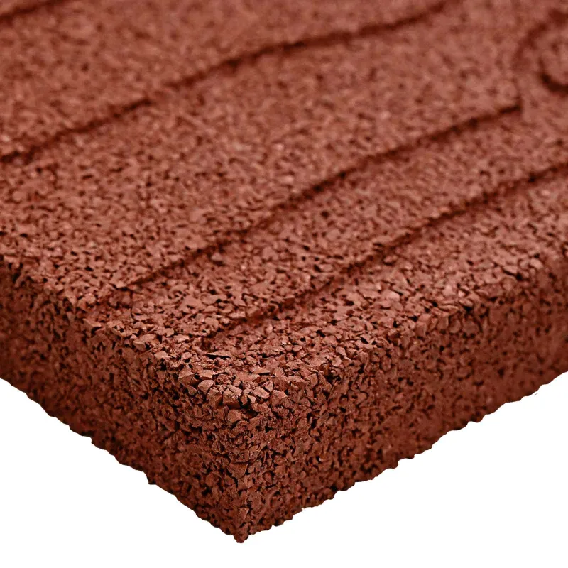Žingsnių akmuo 6 pcs Raudona 60,5 x 25 x 2 cm Guma
