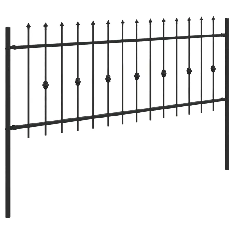 Spyruoklinė tvora Asten Juoda 200 x 130 cm