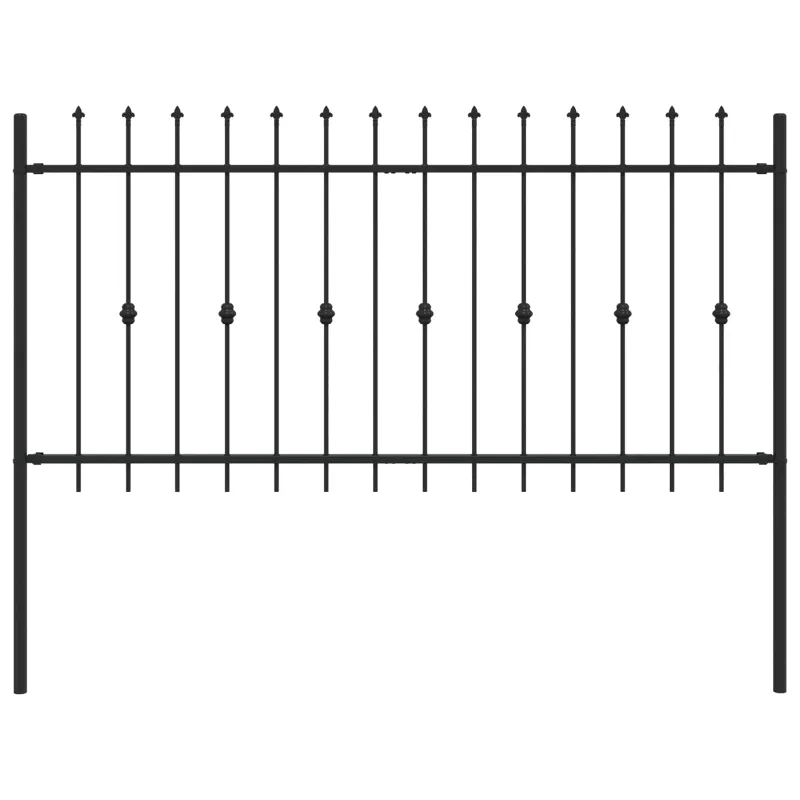 Spyruoklinė tvora Asten Juoda 200 x 150 cm
