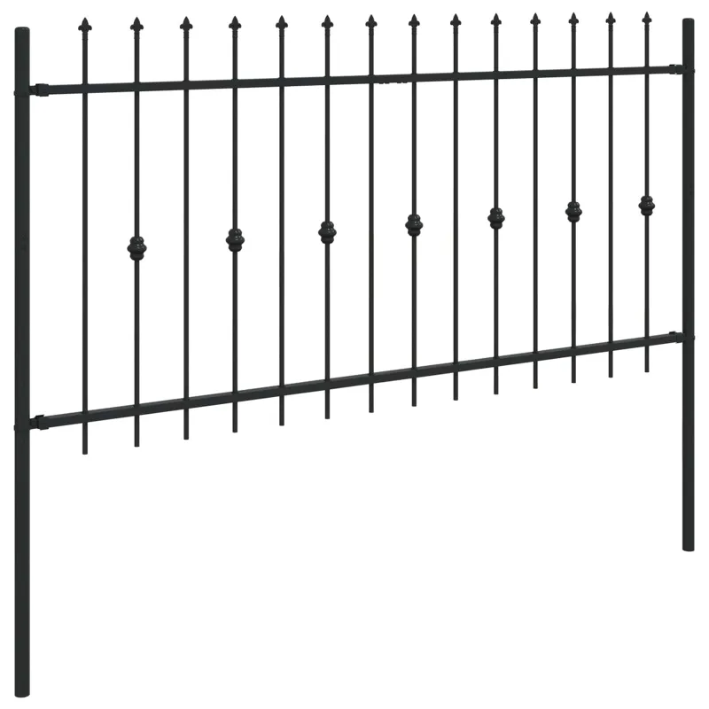 Spyruoklinė tvora Asten Juoda 200 x 150 cm