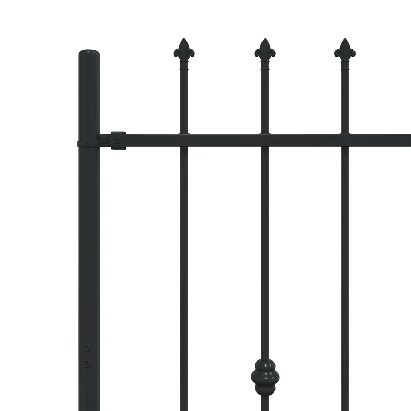 Spyruoklinė tvora Asten Juoda 200 x 150 cm