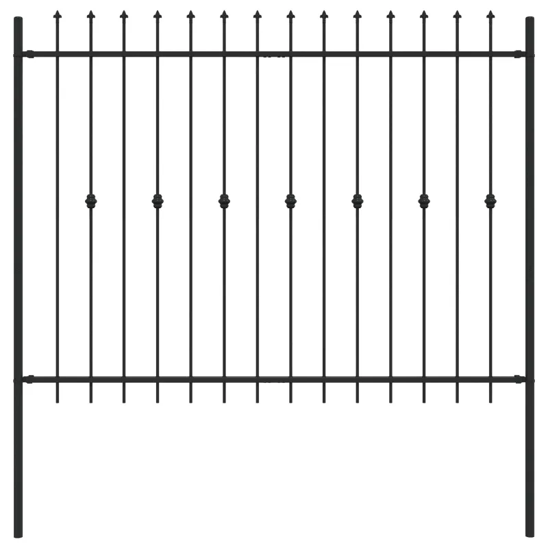 Spyruoklinė tvora Asten Juoda 200 x 200 cm