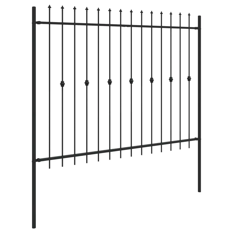 Spyruoklinė tvora Asten Juoda 200 x 200 cm