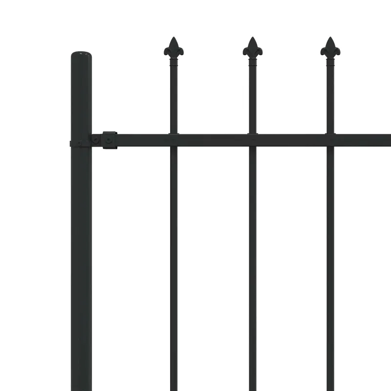 Spyruoklinė tvora Asten Juoda 200 x 200 cm