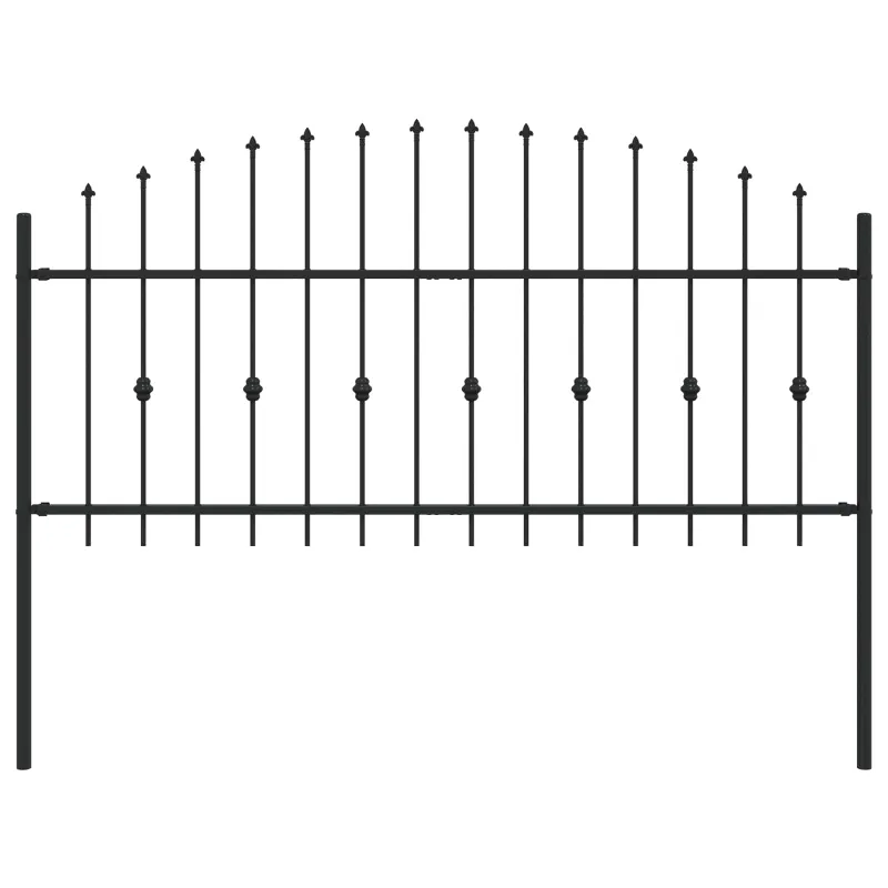 Spyruoklinė tvora Asten Juoda 200 x 130 cm