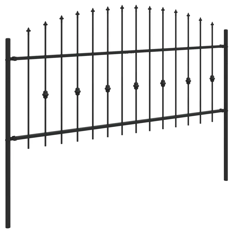 Spyruoklinė tvora Asten Juoda 200 x 130 cm