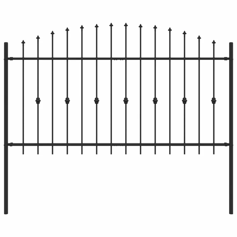 Spyruoklinė tvora Asten Juoda 200 x 150 cm