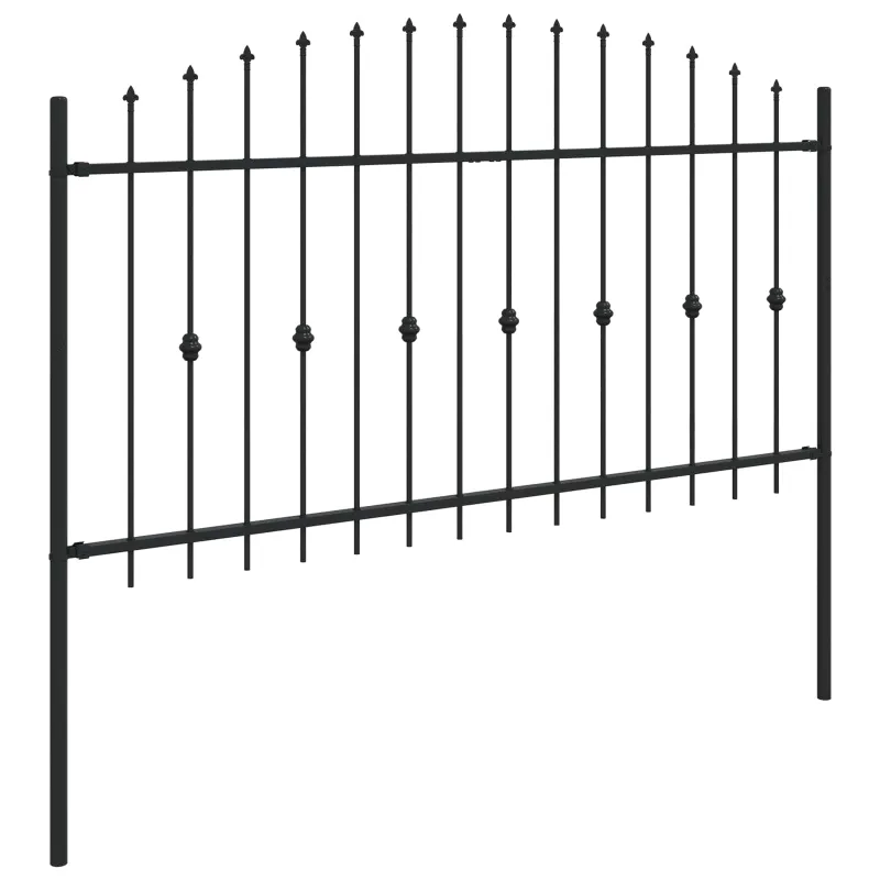 Spyruoklinė tvora Asten Juoda 200 x 150 cm