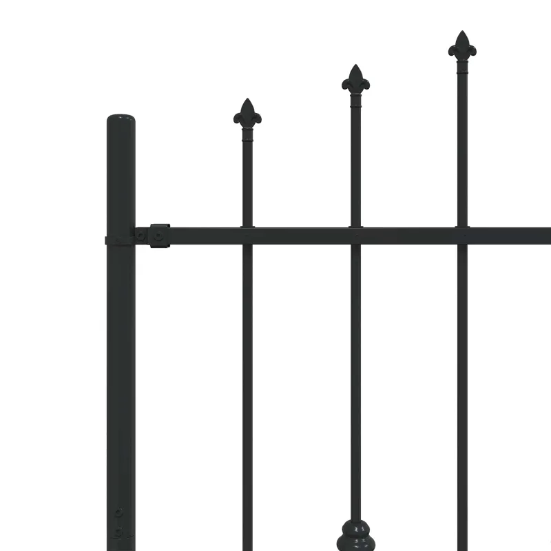 Spyruoklinė tvora Asten Juoda 200 x 150 cm