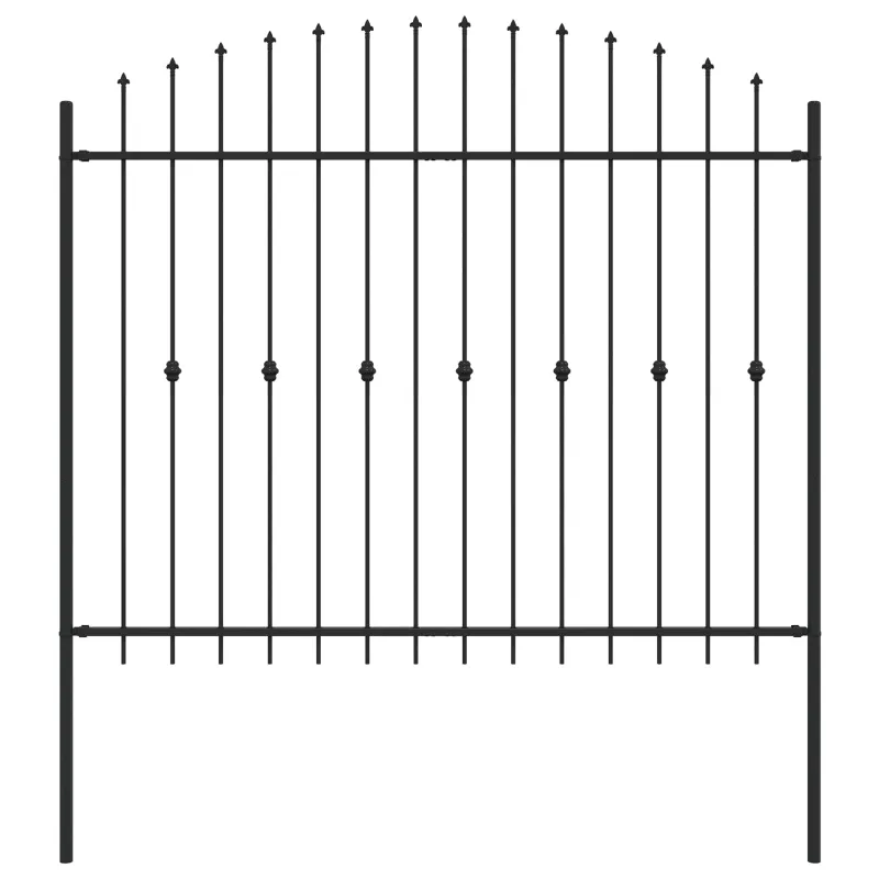 Spyruoklinė tvora Asten Juoda 200 x 200 cm