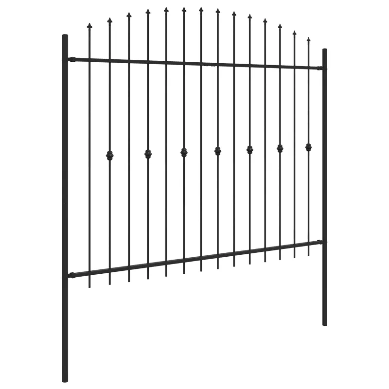 Spyruoklinė tvora Asten Juoda 200 x 200 cm