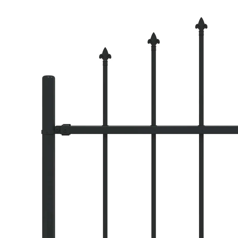 Spyruoklinė tvora Asten Juoda 200 x 200 cm