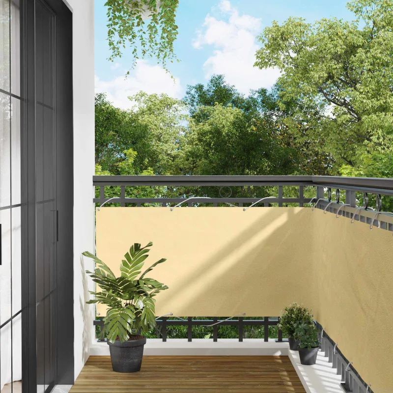 Balkono Ekranas 75 x 200 cm PU dengtas oksfordas alu