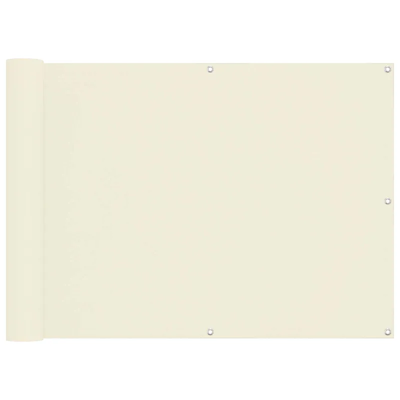 Balkono Ekranas Kreminė 75 x 200 cm Oksfordo audinys