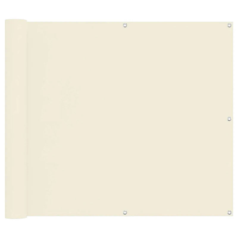 Balkono Ekranas Kreminė 100 x 300 cm Oksfordo audinys