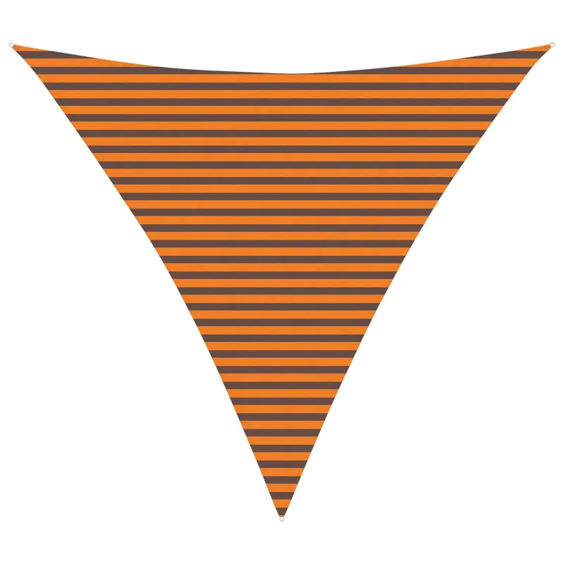 Saulės burė Oranžinė ir ruda 4,5 x 4,5 x 4,5 m