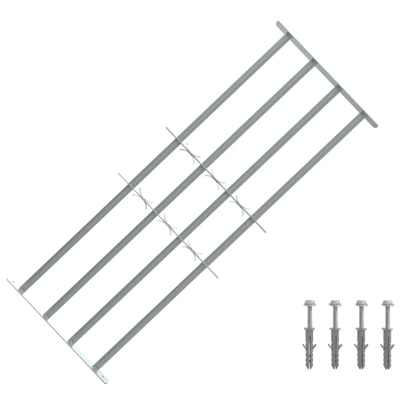 Saugumo grotelės langams su 4 kryžmėmis 3 pcs 930-1740 mm