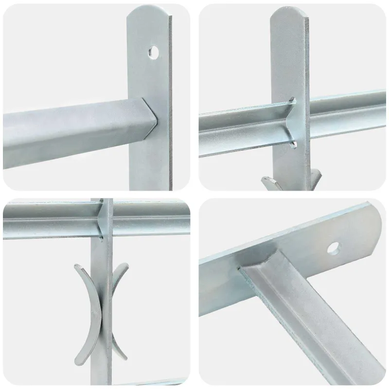 Saugumo grotelės langams su 4 kryžmėmis 3 pcs 930-1740 mm