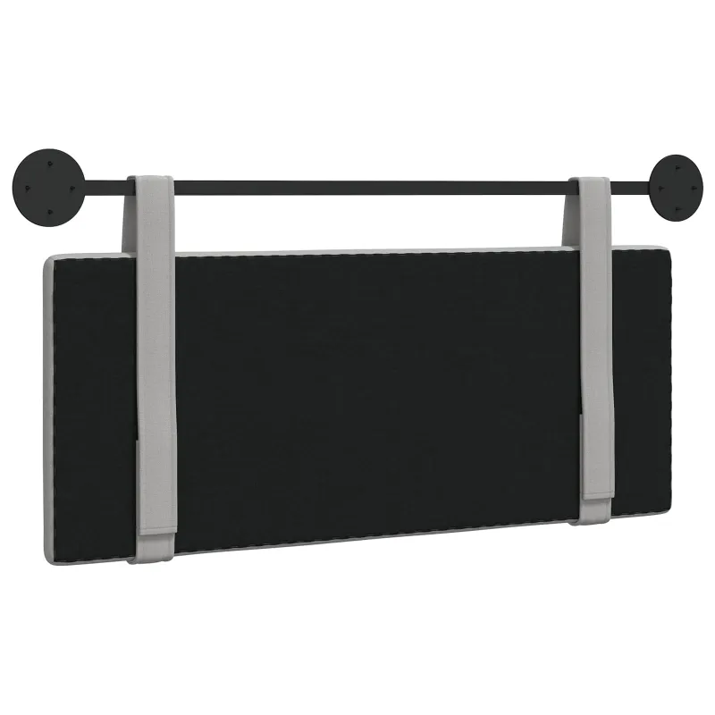 Pakabinamas lovos galvūgalis Debesų pilka audinys
