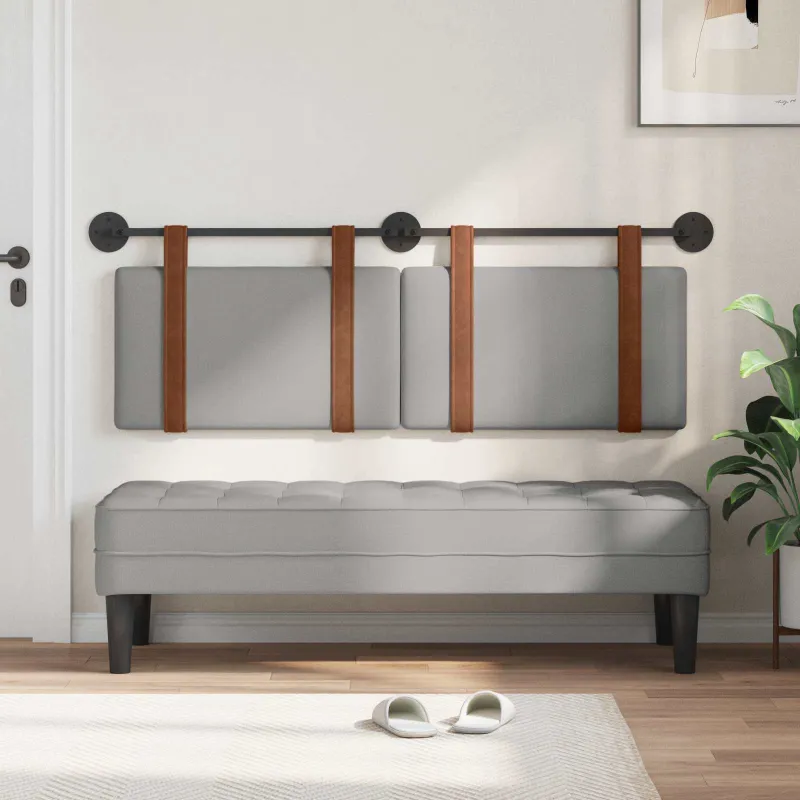 Kabantysis galvūgalis Debesų pilka 130 x 55 x 5 cm Antikinis PU