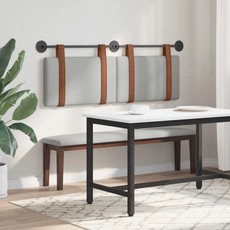 Kabantysis galvūgalis Debesų pilka 130 x 55 x 5 cm Antikinis PU