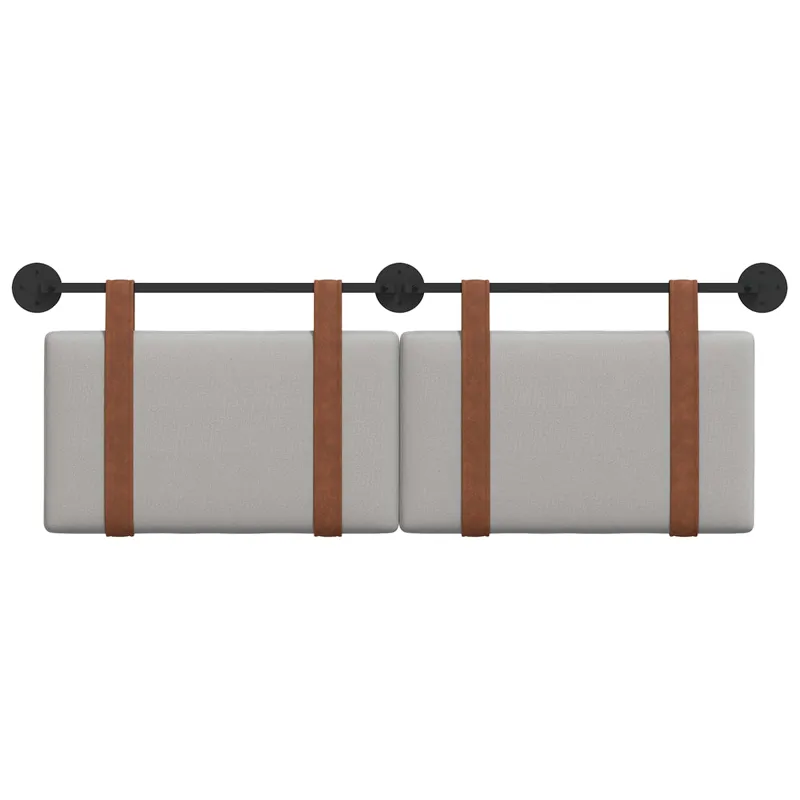 Kabantysis galvūgalis Debesų pilka 130 x 55 x 5 cm Antikinis PU