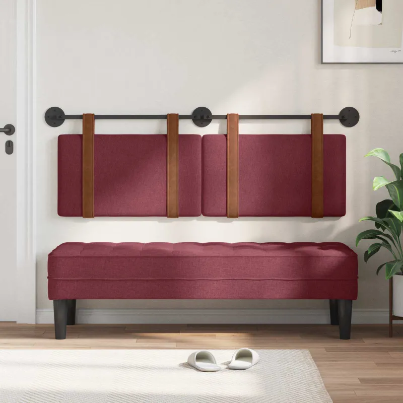 Kabantysis galvūgalis Vyno raudona 130 x 55 x 5 cm Antikinis PU