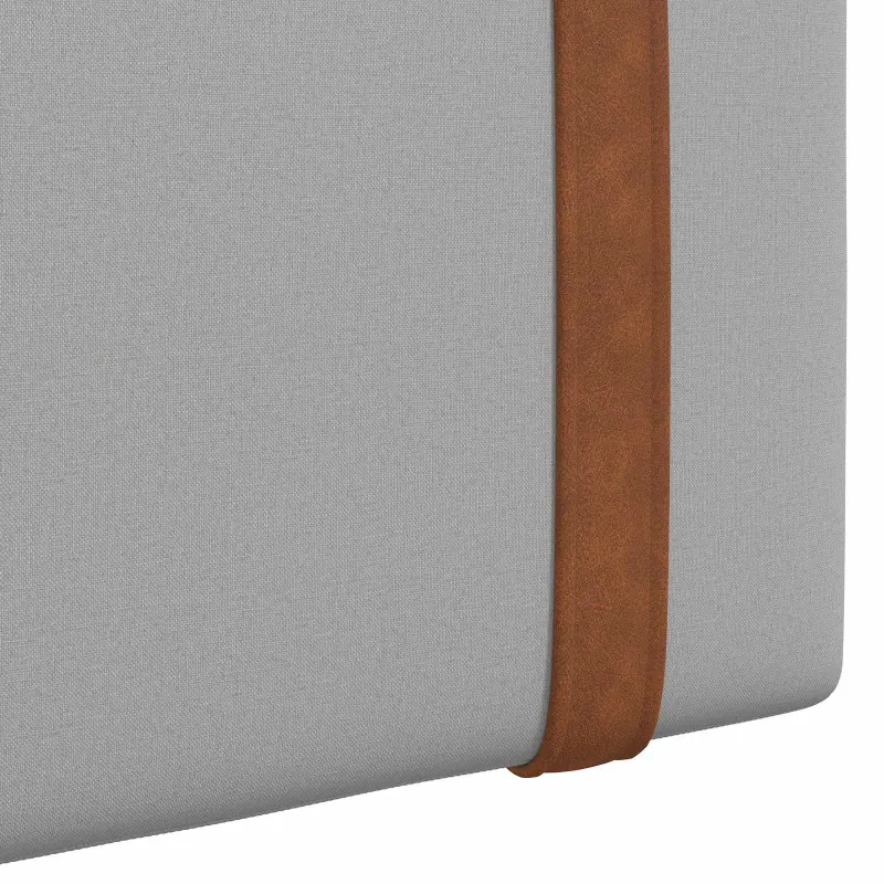Kabantysis galvūgalis Debesų pilka 150 x 55 x 5 cm Antikinis PU