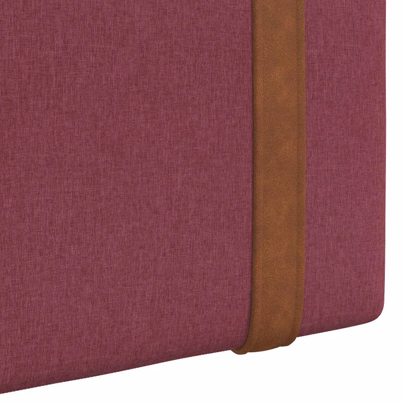 Kabantysis galvūgalis Vyno raudona 150 x 55 x 5 cm Antikinis PU