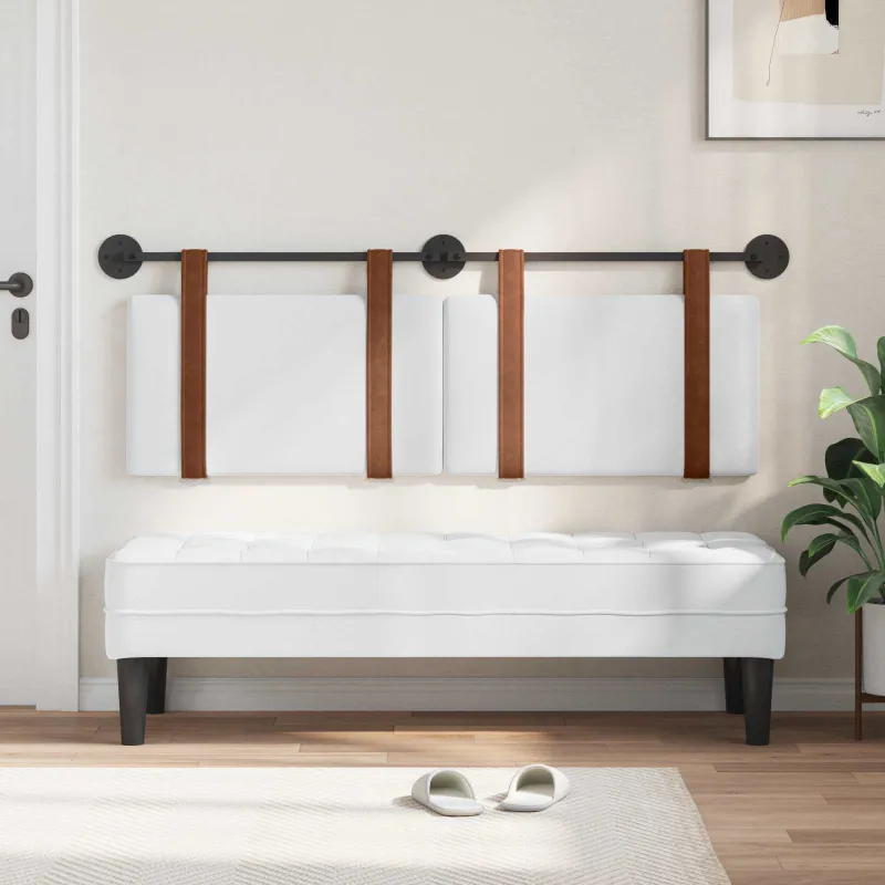 Kabantysis galvūgalis Baltas 150 x 55 x 5 cm Antikinis PU