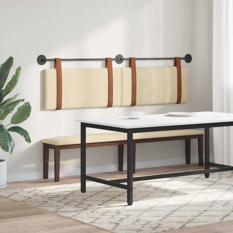 Kabantysis galvūgalis Kreminė 190 x 55 x 5 cm Antikinis PU
